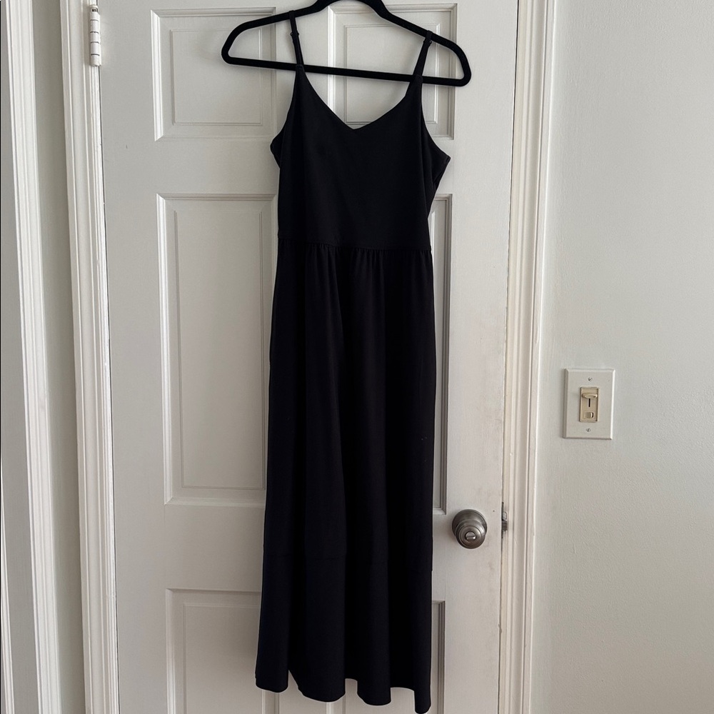 Black Sleeveless Maxi Dress- Athleta